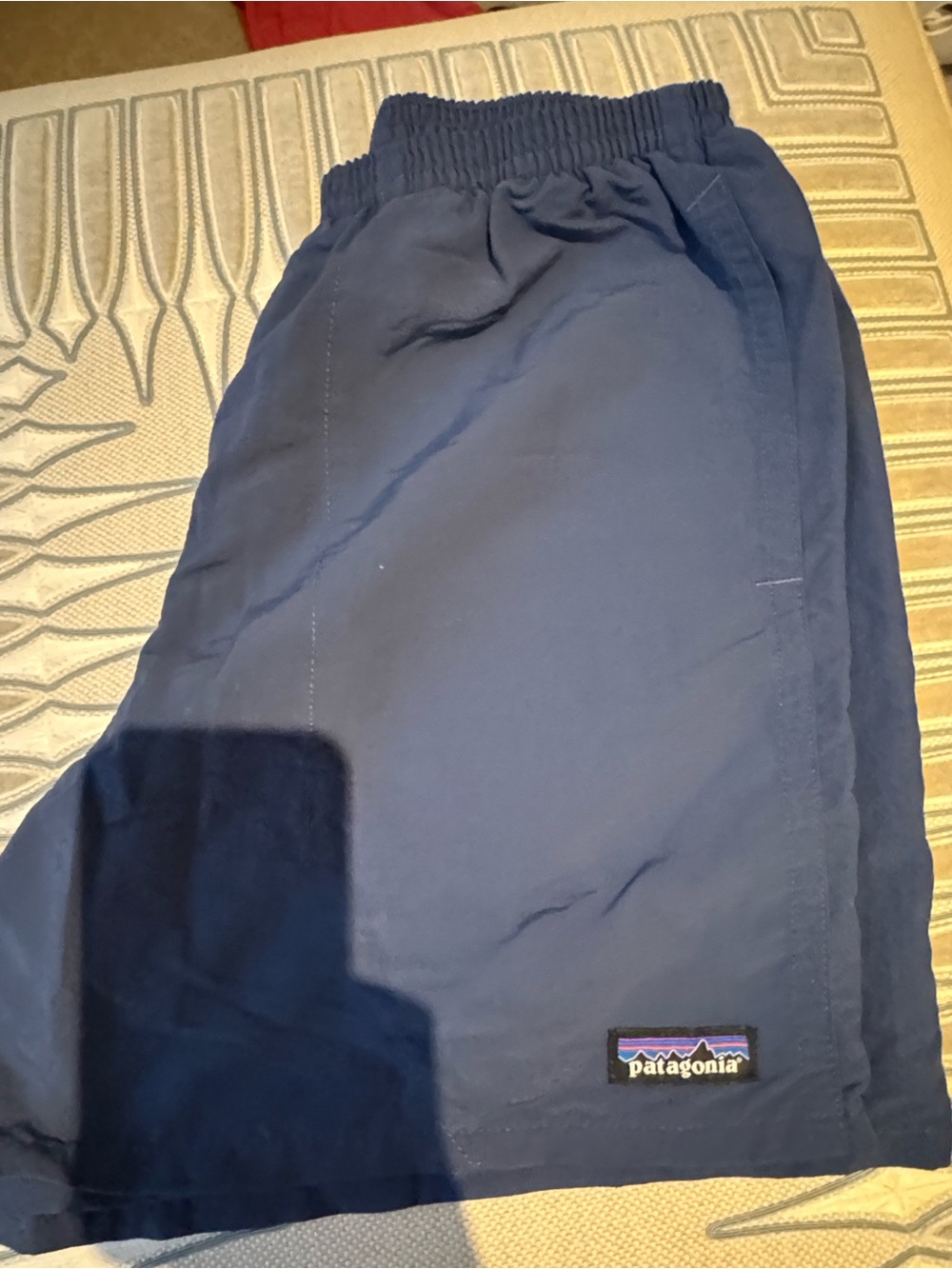 Patagonia Navy Athletic Drawstring Shorts